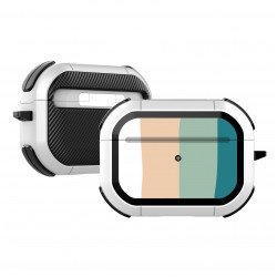 Thunder Strong Armor Heavy Duty Hybrid Case for Apple Airpod Pro (White)