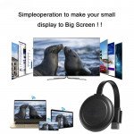 Wholesale HDMI Screen Receiver Wireless Display Adapter: On-Screen Device Push, Cast Screen Mirror for Miracast Airplay for Universal Cell Phone, Device and More (Black)
