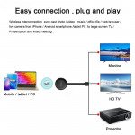 Wholesale HDMI Screen Receiver Wireless Display Adapter: On-Screen Device Push, Cast Screen Mirror for Miracast Airplay for Universal Cell Phone, Device and More (Black)