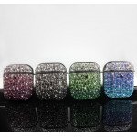 Wholesale Rhinestone Gradient Bling Glitter Sparkle Diamond Crystal Case for Apple Airpods 1 / 2 (Black)