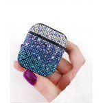 Wholesale Rhinestone Gradient Bling Glitter Sparkle Diamond Crystal Case for Apple Airpods 1 / 2 (Blue)