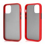 Slim Matte Hybrid Bumper Case for Apple iPhone 17e / 16e / 13 (Red)