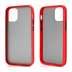 Slim Matte Hybrid Bumper Case for Apple iPhone 13 [6.1] / 16e (Red)