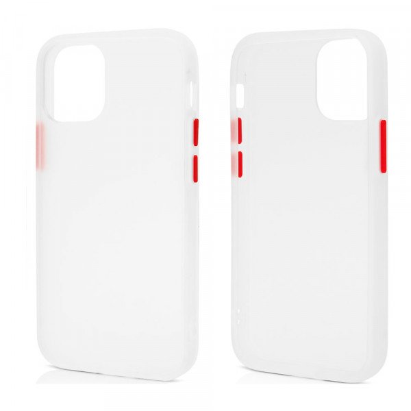 Wholesale Slim Matte Hybrid Bumper Case for Apple iPhone 13 [6.1] / 16e (White)