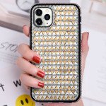 Diamond Gradient Bling Glitter Shiny Rhinestone Case for Apple iPhone 13 Pro Max (6.7) (Gold)