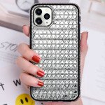 Diamond Gradient Bling Glitter Shiny Rhinestone Case for Apple iPhone 13 Pro Max (6.7) (Silver)