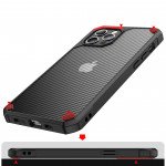 Wholesale Super Armor Carbon Fiber Design Hybrid Case for Apple iPhone 12 Pro Max 6.7 (Blue)