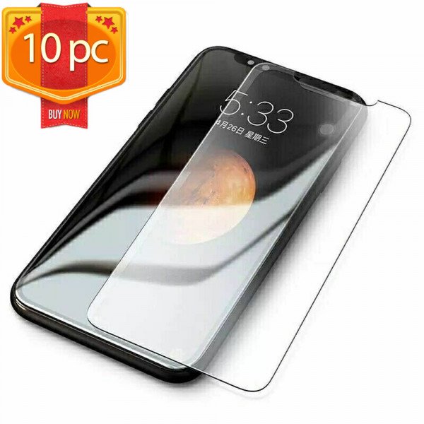 Wholesale 10pc Transparent Tempered Glass Screen Protector for Apple iPhone 13 / 13 Pro [6.1] (Clear)