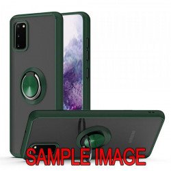 Tuff Slim Armor Hybrid Ring Stand Case for Samsung Galaxy A42 5G (Dark Green)
