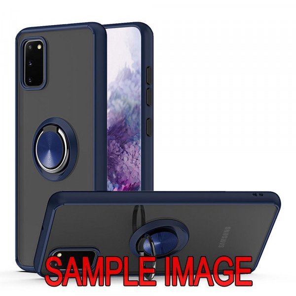 Wholesale Tuff Slim Armor Hybrid Ring Stand Case for Samsung Galaxy A42 5G (Navy Blue)
