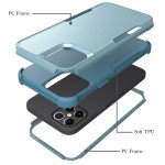 Wholesale Heavy Duty Strong Armor Hybrid Case Cover for Apple iPhone 12 Pro Max 6.7 (Navy Blue)