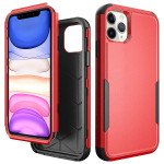 Wholesale Heavy Duty Strong Armor Hybrid Case Cover for Apple iPhone 12 Pro Max 6.7 (Red)