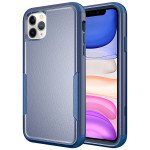 Wholesale Heavy Duty Strong Armor Hybrid Case Cover for Apple iPhone 12 Pro Max 6.7 (Navy Blue)
