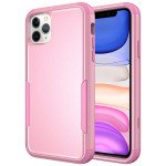 Wholesale Heavy Duty Strong Armor Hybrid Case Cover for Apple iPhone 12 / 12 Pro 6.1 (Pink)