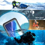 Wholesale Waterproof IP68 Snowproof Shockproof Heavy Duty Case with Built In Screen Protector for Apple iPhone 12 [6.1] (Black)