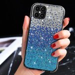 Wholesale Rhinestone Gradient Bling Glitter Sparkle Diamond Crystal Case for Apple iPhone 12 Pro Max 6.7 (Blue)