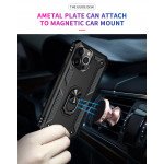 Wholesale Tech Armor Ring Stand Grip Case with Metal Plate for Apple iPhone 13 Pro (6.1) (Black)