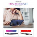 Wholesale Tech Armor Ring Stand Grip Case with Metal Plate for Apple iPhone 13 Pro (6.1) (Navy Blue)