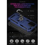 Wholesale Tech Armor Ring Stand Grip Case with Metal Plate for Apple iPhone 13 Pro (6.1) (Navy Blue)