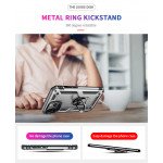 Wholesale Tech Armor Ring Stand Grip Case with Metal Plate for Apple iPhone 13 Pro (6.1) (Silver)