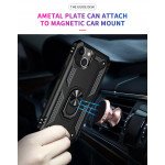 Wholesale Tech Armor Ring Stand Grip Case with Metal Plate for Apple iPhone 13 (6.1) (Black)