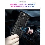 Wholesale Tech Armor Ring Stand Grip Case with Metal Plate for Apple iPhone 13 (6.1) / 16e (Black)