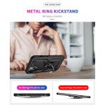 Wholesale Tech Armor Ring Stand Grip Case with Metal Plate for Apple iPhone 13 (6.1) / 16e (Black)