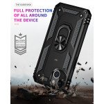 Wholesale Tech Armor Ring Stand Grip Case with Metal Plate for Apple iPhone 13 (6.1) / 16e (Black)