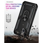 Wholesale Tech Armor Ring Stand Grip Case with Metal Plate for Apple iPhone 13 (6.1) (Black)