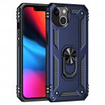 Wholesale Tech Armor Ring Stand Grip Case with Metal Plate for Apple iPhone 13 Mini (5.4) (Navy Blue)