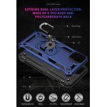 Wholesale Tech Armor Ring Stand Grip Case with Metal Plate for Apple iPhone 13 (6.1) (Navy Blue)