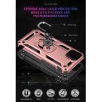 Wholesale Tech Armor Ring Stand Grip Case with Metal Plate for Apple iPhone 13 Mini (5.4) (Rose Gold)