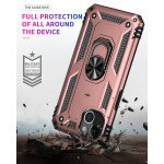 Wholesale Tech Armor Ring Stand Grip Case with Metal Plate for Apple iPhone 13 Mini (5.4) (Rose Gold)