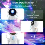 Wholesale Astronaut Galaxy Starlight Projector with Bluetooth Speaker and Remote Control - Natural Sound, White Noise, Plug-In Only for Universal Cell Phone And Bluetooth Device (White)