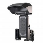 Wholesale Ultimate Adjustable Bike Scooter Handlebar Mount Phone Holder with Sunshade Visor Anti-Glare Design for Enhanced Visibility B001 for Universal Cell Phones (Black)