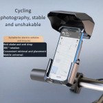 Wholesale Ultimate Adjustable Bike Scooter Handlebar Mount Phone Holder with Sunshade Visor Anti-Glare Design for Enhanced Visibility B001 for Universal Cell Phones (Black)
