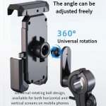 Wholesale Ultimate Adjustable Bike Scooter Handlebar Mount Phone Holder with Sunshade Visor Anti-Glare Design for Enhanced Visibility B001 for Universal Cell Phones (Black)