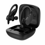 Wholesale Ear Hook Style Music TWS Gaming Bluetooth Wireless Headphone Earbuds Headset With Battery Display for Universal Cell Phone And Bluetooth Device B11 (Black)