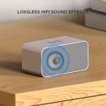 Wholesale 2-in-1 Hi-Fi Bluetooth Speaker with Wireless Charger – Sleek, Portable, High Volume Sound B83 for Universal Cell Phone And Bluetooth Device (White)