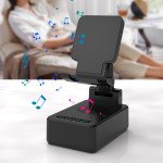 Wholesale 3 in 1 Bluetooth 5.3 Speaker: Portable with Phone Holder, Wireless Charger, Adjustable Phone Stand BQ10 for Universal Cell Phone And Bluetooth Device (Black)