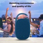 Wholesale Bluetooth Speaker and In-Ear Earbud 2 in 1 Combo With Portable Hook Handle Design BT11 for Universal Cell Phone And Bluetooth Device (Black)