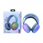 Wholesale RGB Colorful Wireless Bluetooth Over-Ear Headphones – Modern Design with AUX Port BT500 for Universal Cell Phone And Bluetooth Device (Black)