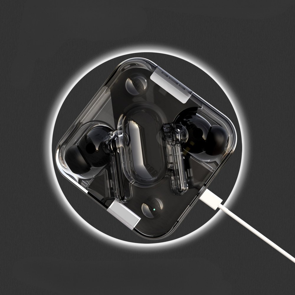 Wholesale Clamshell Case Design SeeThrough Transparent In-Ear TWS