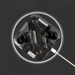 Wholesale Clamshell Case Design SeeThrough Transparent In-Ear TWS Headphones Sleek Design and Superior Sound BW02 for Universal Cell Phone And Bluetooth Device (Black)