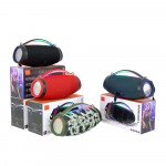 Wholesale Bluetooth Speaker: RGB Lights, Water Resistant, Portable Dual Speaker BoomsBox4 for Universal Cell Phone And Bluetooth Device (Blue)