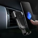 Wholesale Gravity Style 10W Wireless Fast Charge Air Vent Car Holder Mount for Universal Cell Phones and Qi Compatible Device (Black)