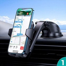New Windshield Dashboard Car Phone Mount Hands Free Holder Mount C020 for Universal Cell Phones (Black) New Windshield Dashboard Car Phone Mount Hands Free Holder Mount C020 for Universal Cell Phones (Black)