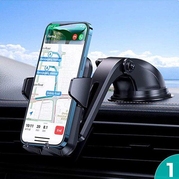Wholesale New Windshield Dashboard Car Phone Mount Hands Free Holder Mount C020 for Universal Cell Phones (Black)