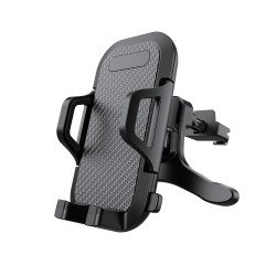 Easy to Operate Air Vent Clip Cell Phone Car Cradle Holder Compatible with Universal Phones C052 for Universal Cell Phone (Black) Easy to Operate Air Vent Clip Cell Phone Car Cradle Holder Compatible with Universal Phones C052 for Universal Cell Phone (Black)