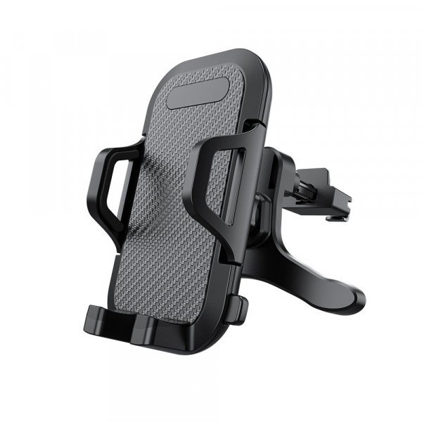 Wholesale Easy to Operate Air Vent Clip Cell Phone Car Cradle Holder Compatible with Universal Phones C052 for Universal Cell Phone (Black)